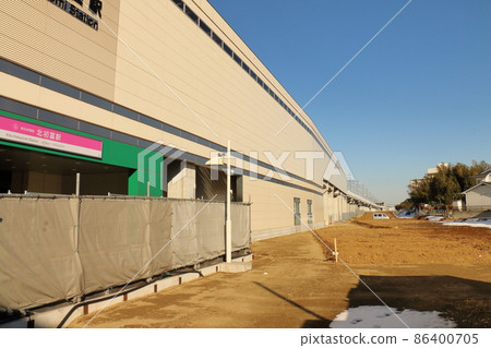 新京成線北八富站前廣場開發計劃站前廣場入口整修城市道路 2022 年 1 月 4 日千葉縣鐮谷市初見市 86400705