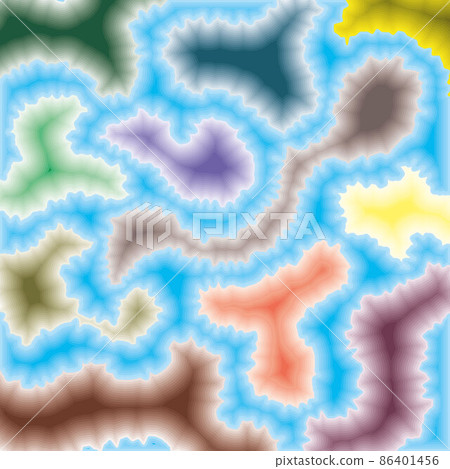 Abstract, pastel colored layers as island shape on blue and layerd baclground pattern. Abstract, pastel colored layers as island shape on blue and layerd baclground pattern. 86401456