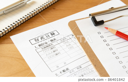 Property list and check sheet Inheritance 86401842