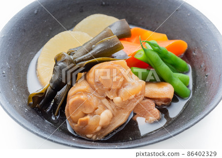 Okinawan cuisine, stewed trotch, boiled trot, Okinawan cuisine, stewed trotch, boiled trot, 86402329