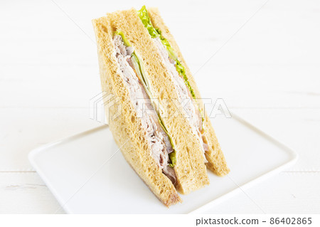 美味的烤牛肉三明治 86402865