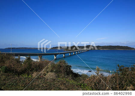 山口縣下關市Kakushima橋 86402998