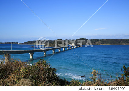 山口縣下關市Kakushima橋 山口縣下關市Kakushima橋 86403001
