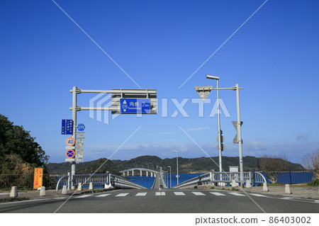 山口縣下關市Kakushima橋 山口縣下關市Kakushima橋 86403002