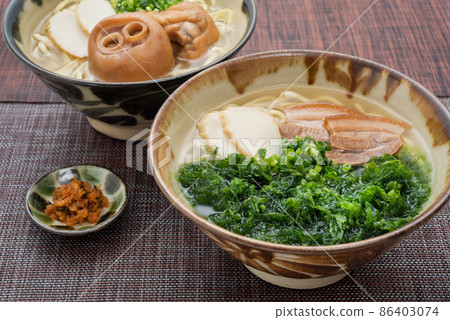 Okinawan cuisine Tebichi soba and Arthur soba 86403074