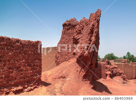 Ruins of city wall in Zinder, Niger Ruins of city wall in Zinder, Niger 86403984