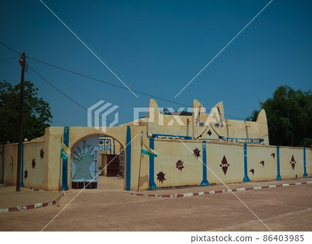 Exterior view to Dosso sultan residence, Niger Exterior view to Dosso sultan residence, Niger 86403985