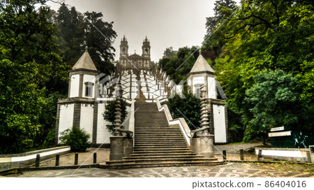 Stairway to Santuario do Bom Jesus do Monte, Braga, Portugal 86404016