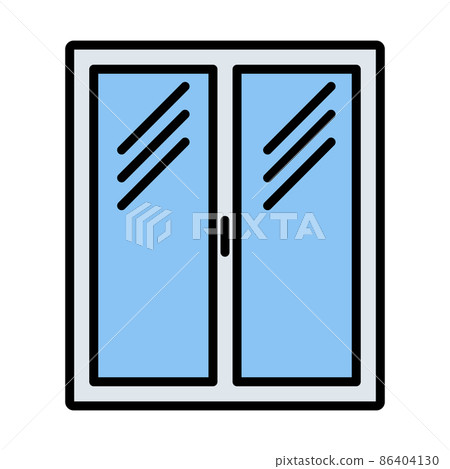 Icon Of Closed Window Frame Icon Of Closed Window Frame 86404130