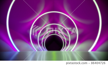 magenta neon lights tunnel background magenta neon lights tunnel background 86404726