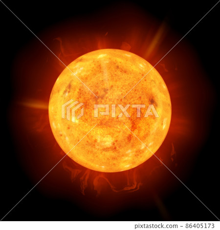 detailed sun in space detailed sun in space 86405173