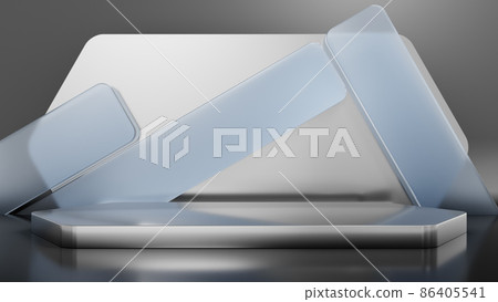 display background with blurred glass elements 86405541