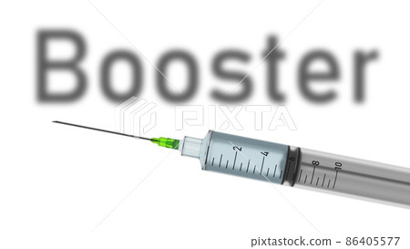 Typical syringe with text booster Typical syringe with text booster 86405577
