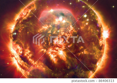 Endless universe. Elements of this image furnished by NASA. 86406313