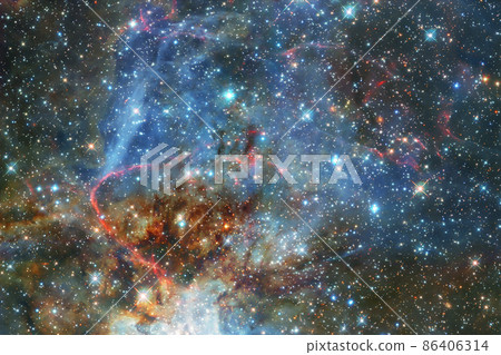 Outer space. Elements of this image furnished by NASA Outer space. Elements of this image furnished by NASA 86406314