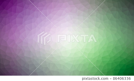 具有綠色和紫色漸變的多邊形背景 具有綠色和紫色漸變的多邊形背景 86406336