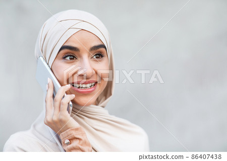 Call to friend, communication, modern gadget, news and gossip, social distancing 86407438