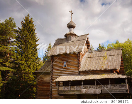 summer travel to Russia, Torzhok city. 86409171