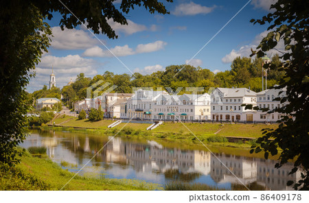 summer travel to Russia, Torzhok city. 86409178