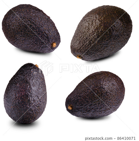Ripe fresh avocado isolated on white background. Ripe fresh avocado isolated on white background. 86410071