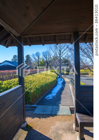 仲冬難波城公園風景 東屋富士見市 仲冬難波城公園風景 東屋富士見市 86413010