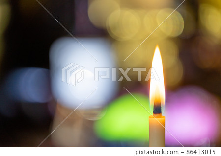 Japanese candles and altar Japanese candles and altar 86413015