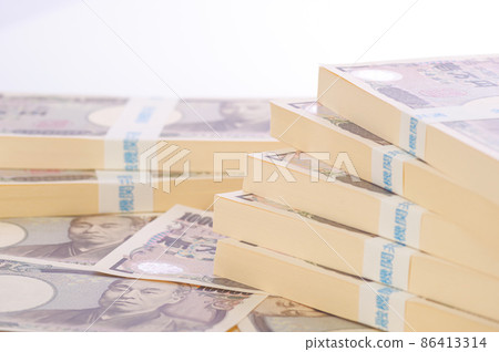 許多 10,000 日元鈔票 許多 10,000 日元鈔票 86413314