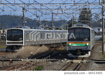 Utsunomiya Line 205 Series (Utsunomiya ⇔ Kuroiso: Nikko Line Vehicle Substitute) Utsunomiya Line 205 Series (Utsunomiya ⇔ Kuroiso: Nikko Line Vehicle Substitute) 86413985