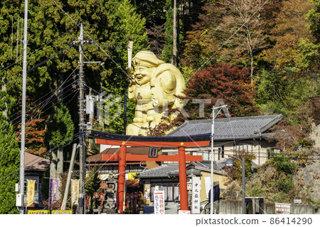 群馬縣下田町妙木中之岳神社鳥居和大黑大人 群馬縣下田町妙木中之岳神社鳥居和大黑大人 86414290