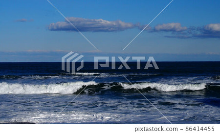 Winter waves Hitachi's sea Winter waves Hitachi's sea 86414455