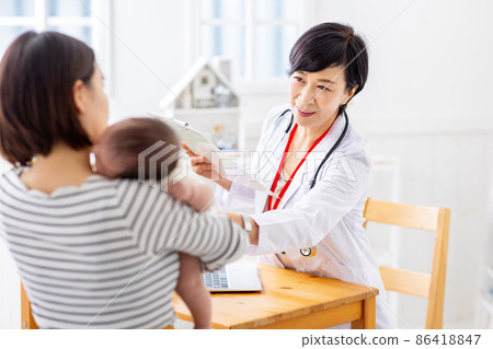 Image of going to pediatrics to see a baby Image of going to pediatrics to see a baby 86418847