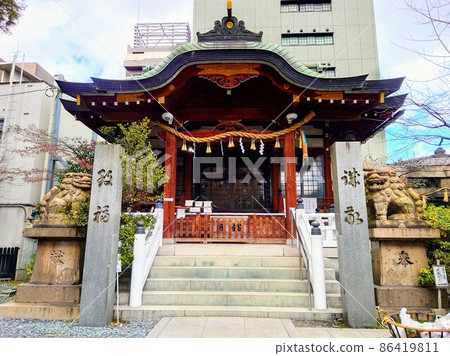 The main shrine of Morinomiya Shrine The main shrine of Morinomiya Shrine 86419811