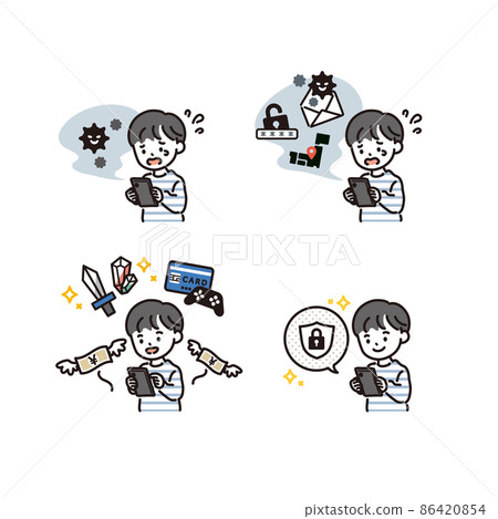 Children's smartphone use and security Boys 86420854