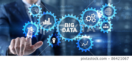 Big data analytics business technology concept. Mixed media Big data analytics business technology concept. Mixed media 86421067
