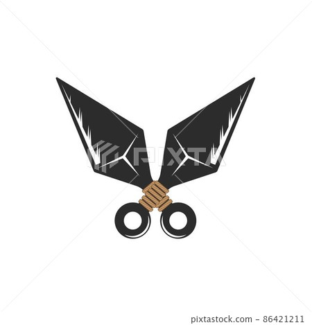 kunai icon vector illustration design element 86421211
