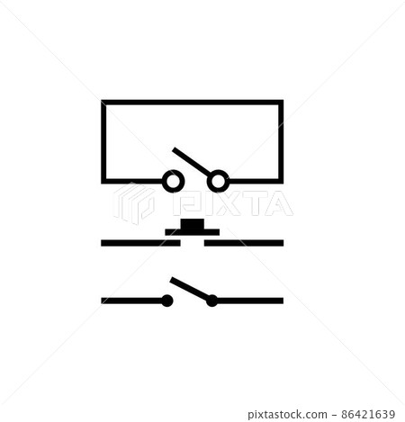 electric switch vector icon element sign design - Stock Illustration ...