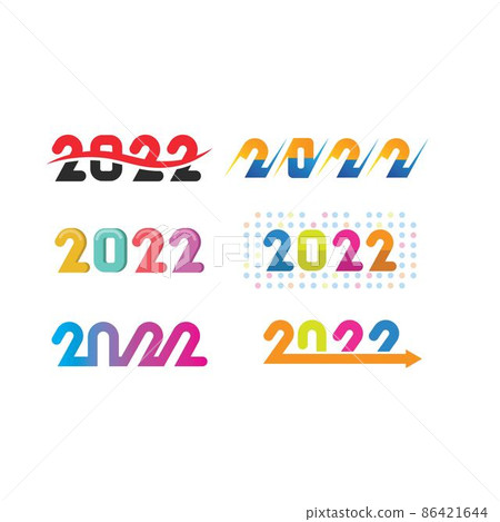 2022 new year icon vector illustration concept - Stock Illustration ...