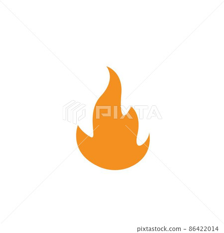 Fire flame icon vector illustration design - Stock Illustration ...