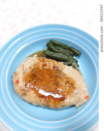 Teriyaki chicken hamburger Teriyaki chicken hamburger 86422947