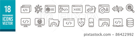 programming, icon, icons 86422992