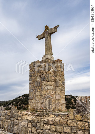 Statue of Jesus Christ at Beteta, Serrania de Cuenca. Castilla la Mancha, Spain Statue of Jesus Christ at Beteta, Serrania de Cuenca. Castilla la Mancha, Spain 86423964