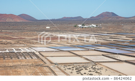 Lanzarote saltworks salinas de Janubio, Canary Islands Lanzarote saltworks salinas de Janubio, Canary Islands 86424062