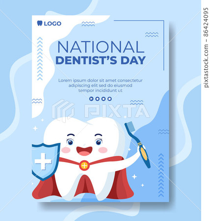 Dentist Day Poster Template Flat Dental Design Illustration Editable of Square Background Suitable for Social media or Web Internet Ads Dentist Day Poster Template Flat Dental Design Illustration Editable of Square Background Suitable for Social media or Web Internet Ads 86424095