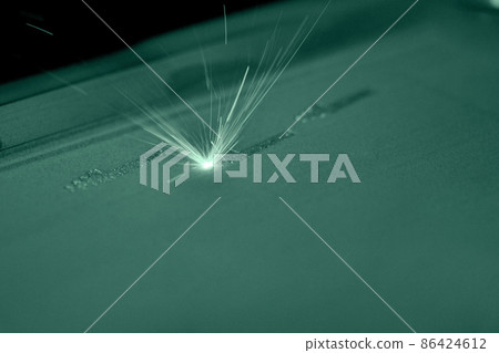 3D printer printing three-dimensional object from metal powder. 3D printer printing three-dimensional object from metal powder. 86424612