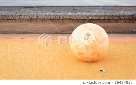 Old broken pooltable outside, selective focus Old broken pooltable outside, selective focus 86424833