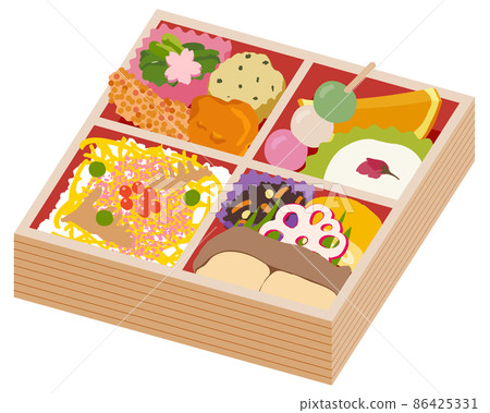 Spring vacation lunch illustration Spring vacation lunch illustration 86425331