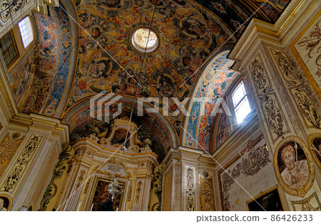 Inside Church of Our Lady of Victory - Valletta, Malta Inside Church of Our Lady of Victory - Valletta, Malta 86426233