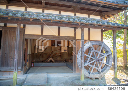Midwinter Nanbata Castle Park Old folk house zone Living tools storage place Fujimi City 86426506