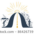 concept of life, moving forward 86426739