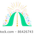 concept of life  road of fate 86426743